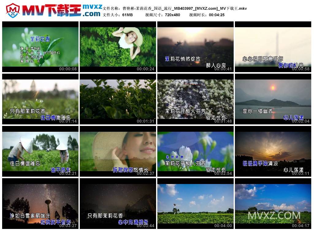 曹艳彬-茉莉花香_国语_流行_MB403997